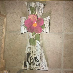 Metal and wood cross